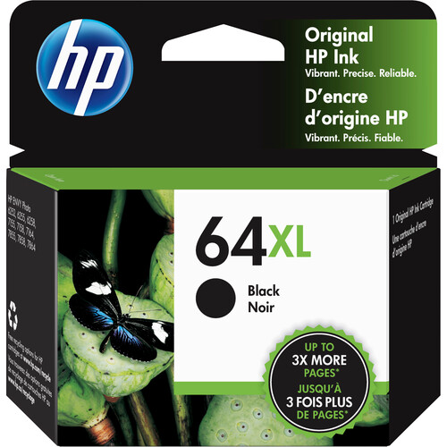HP 64XL High-Yield Black Original Ink Cartridge