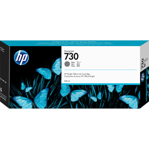 HP 730 Gray Ink Cartridge (300mL)