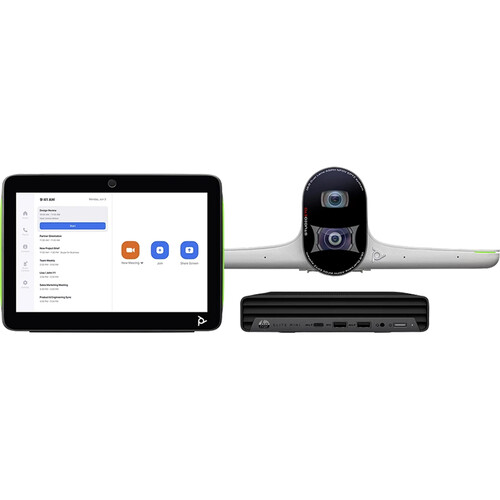 Poly Studio Large Room Bundle for Zoom Rooms with Mini Conferencing PC Studio E70 Camera & TC10 Controller