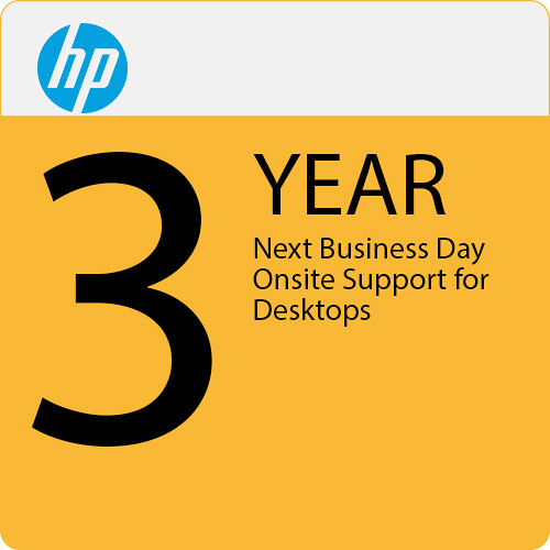 HP 3-Year Next Business Day On-Site Support Plan for Desktops