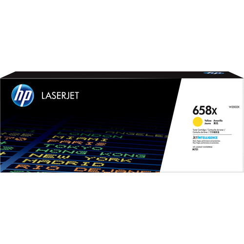 HP 658X High-Yield Yellow LaserJet Toner Cartridge