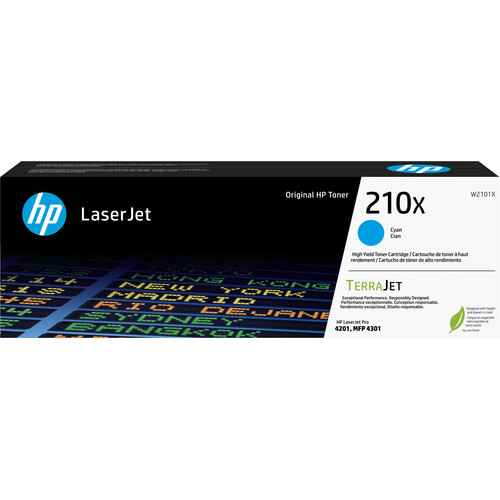 HP 210X High-Yield Cyan Laser Toner Cartridge