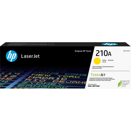HP 210A Yellow Original LaserJet Toner Cartridge (W2102A)