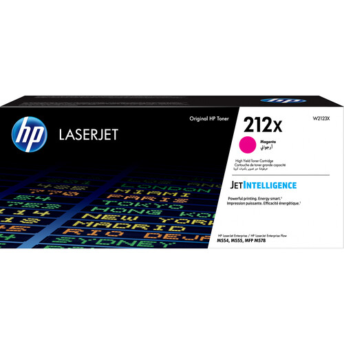 HP 212X Magenta High Yield Original LaserJet Toner Cartridge with JetIntelligence