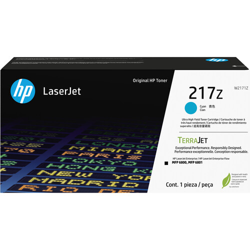HP 217Z Ultrahigh Yield Cyan Original LaserJet Toner Cartridge