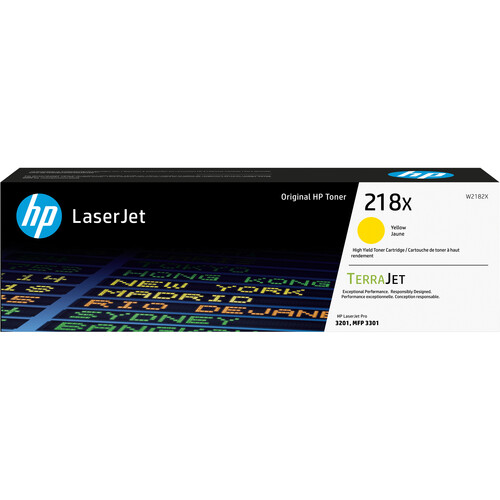 HP 218X High-Yield Yellow LaserJet Toner Cartridge