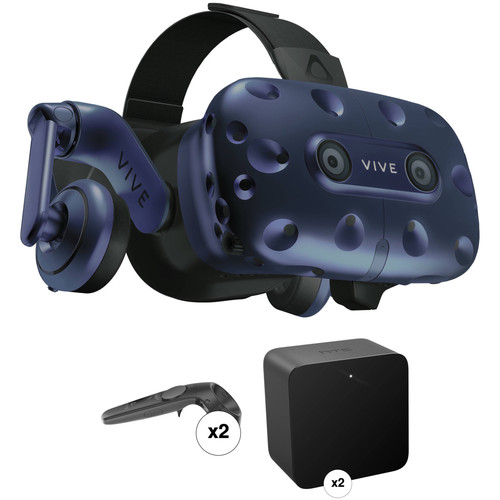 vr headset with controllers