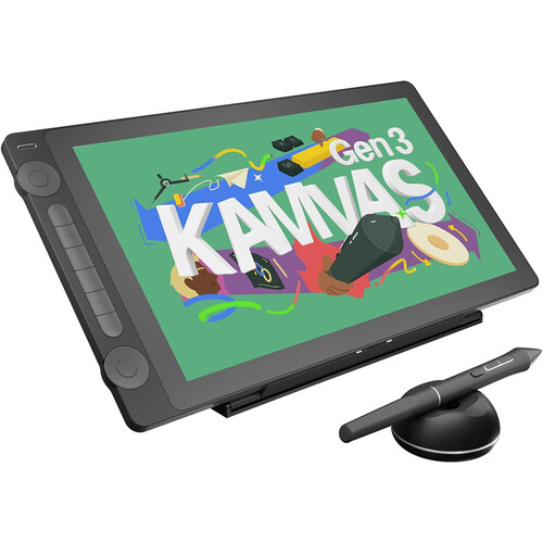 Huion Kamvas 16 Gen 3 Pen Display with Stand (Black)