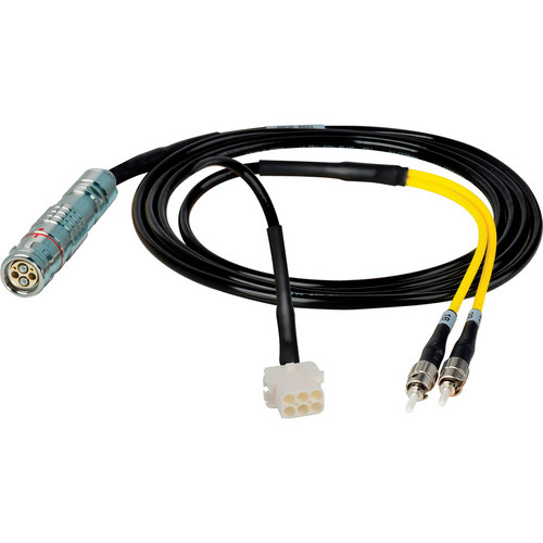Camplex 6' Lemo FUW to Duplex ST Fiber & 6-Pin AMP Reverse Gender In-Line Breakout Cable