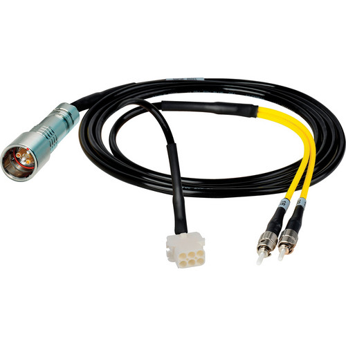 Camplex 6' Lemo PUW to Duplex ST Fiber & 6-Pin AMP Reverse Gender Inline Breakout Cable