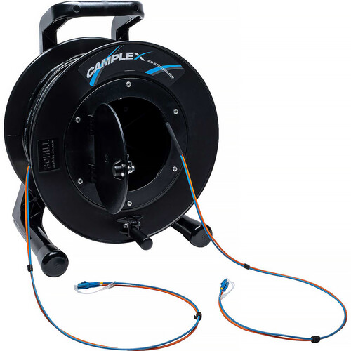 Camplex Duplex LC Single-Mode Fiber Optic Tactical Snake Reel (1500')