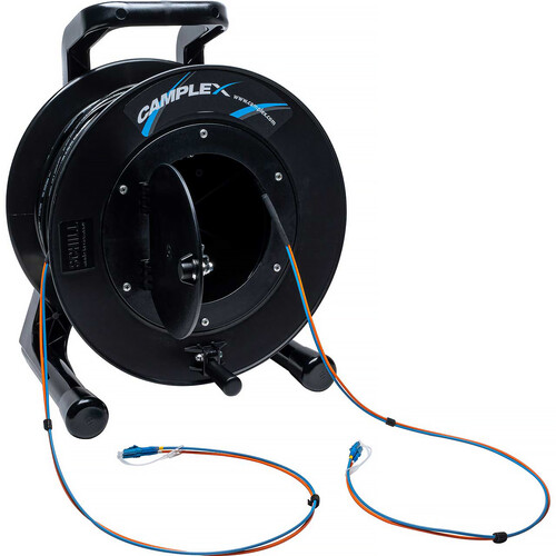 Camplex Duplex LC Single-Mode Fiber Optic Tactical Snake Reel (2000')
