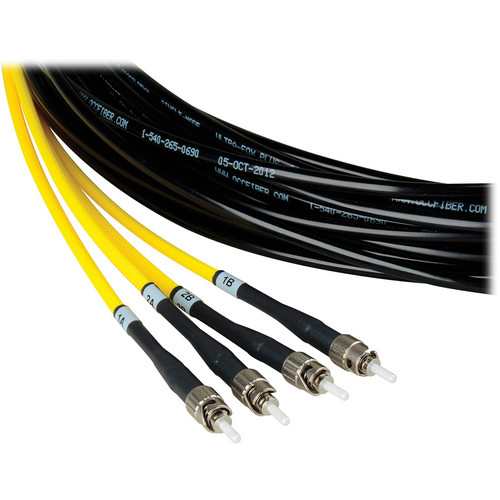 Camplex 2-Channel ST Single-Mode Fiber Tactical Snake Cable (1750')