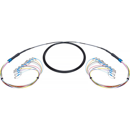 Camplex 2000' 12-Channel ST Single-Mode Tactical Fiber Optical Snake Cable