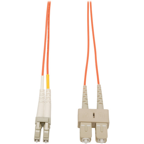 Camplex Duplex LC to Duplex SC Multimode Fiber Optic Patch Cable (9.84' Orange)