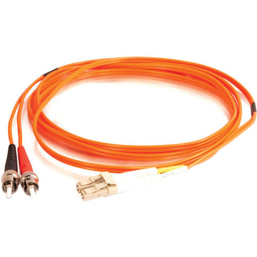 Camplex Duplex ST to Duplex LC Multimode Fiber Optic Patch Cable (16.4' Orange)