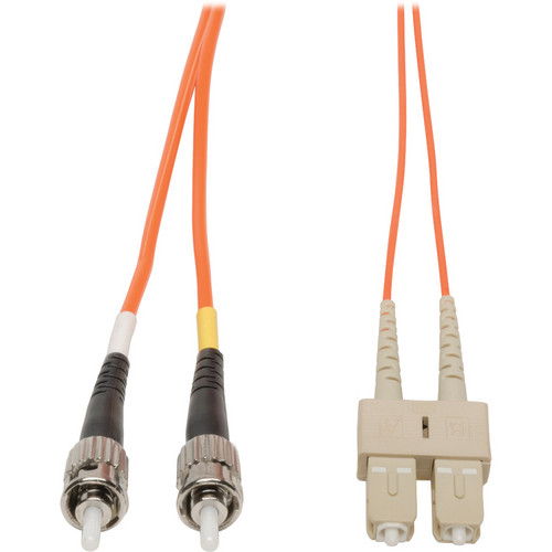 Camplex Duplex ST to Duplex SC Multimode Fiber Optic Patch Cable (9.84' Orange)