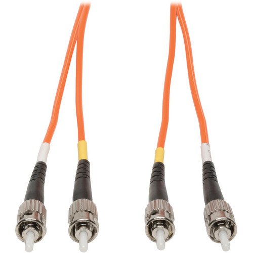 Camplex Duplex ST to Duplex ST Multimode Fiber Optic Patch Cable (16.4' Orange)