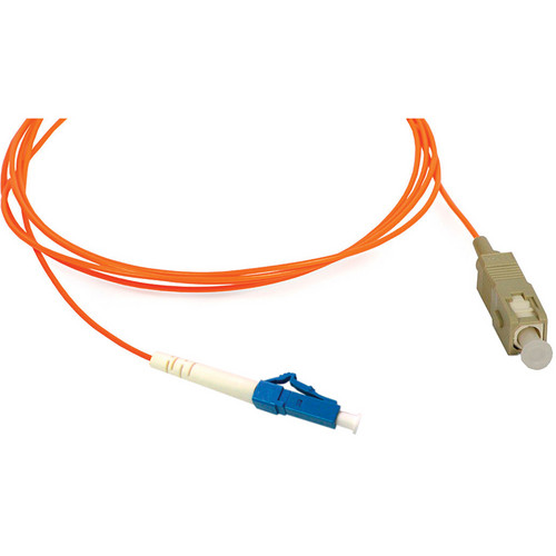Camplex Simplex LC to SC Multimode Fiber Optic Patch Cable (3.28' Orange)