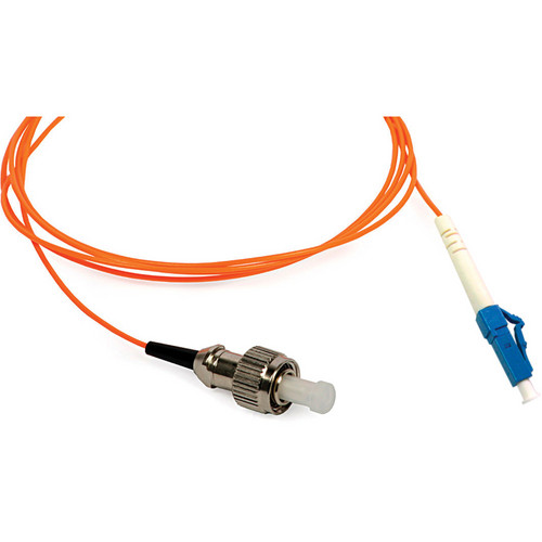 Camplex Simplex ST to LC Multimode Fiber Optic Patch Cable (3.28' Orange)