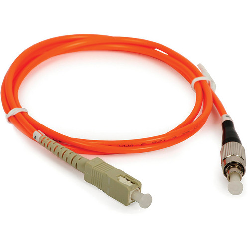 Camplex Simplex ST to SC Multimode Fiber Optic Patch Cable (9.84' Orange)