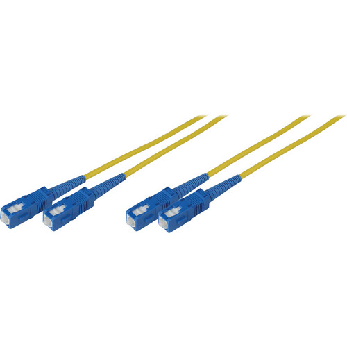 Camplex Duplex SC to Duplex SC Singlemode Fiber Optic Patch Cable (Yellow 16.4')