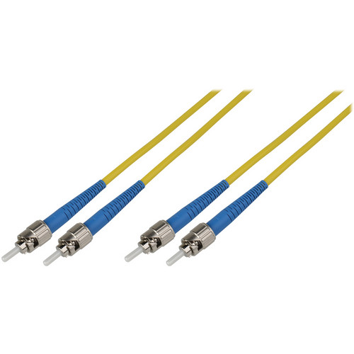 Camplex Duplex ST to Duplex ST Singlemode Fiber Optic Patch Cable (Yellow 49.21')