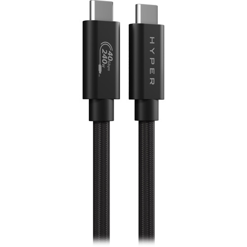 HYPER HyperDrive Next USB4 USB-C Cable (4' Black)