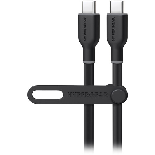 HyperGear Flexi Pro USB-C to USB-C Fast Charge Cable (10' Black)