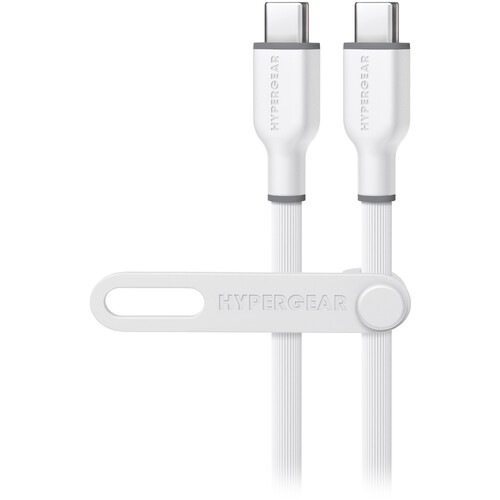 HyperGear Flexi Pro USB-C to USB-C Fast Charge Cable (4' White)