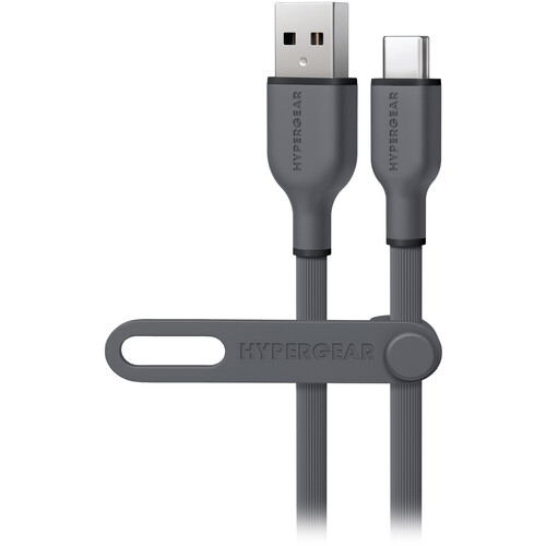 HyperGear FlexiPro USB-A to USB-C Charge & Sync Cable (6' Gray)