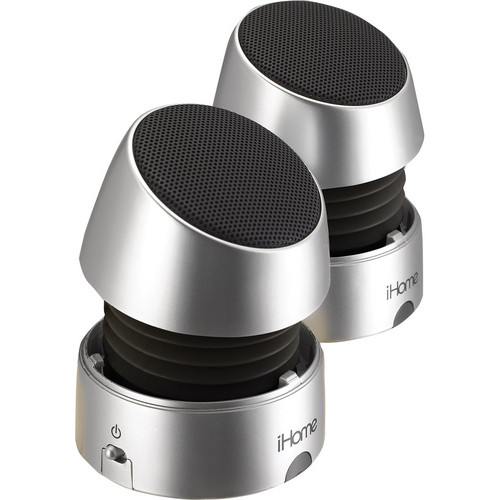 iHome iHM79 Portable Multimedia Speakers (Silver) IHM79S B&H
