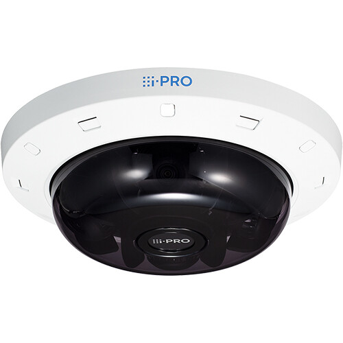 i-PRO WV-S8544G 16MP Outdoor 4-Sensor Network Dome Camera with Heater (Smoke Dome)