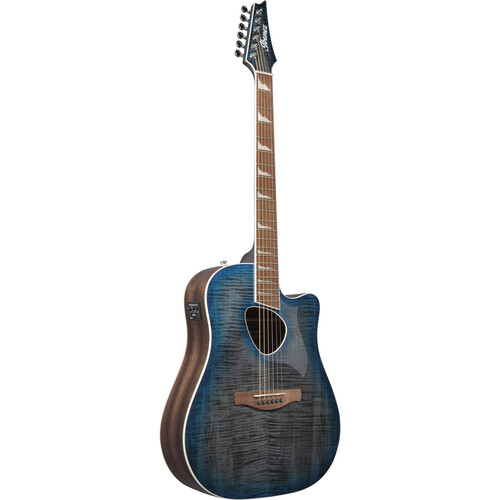 Ibanez Altstar ALT30FM Dreadnought Acoustic/Electric Guitar (Blue Doom Burst High Gloss)