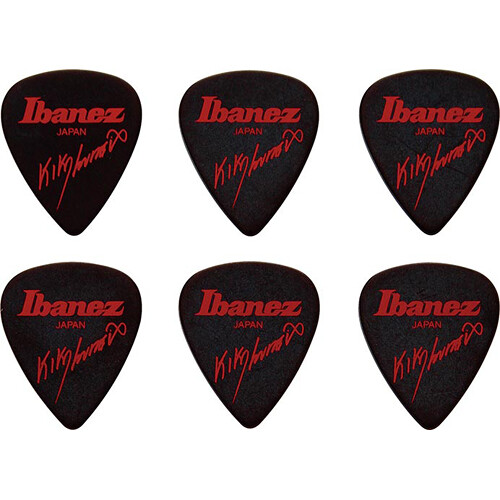 Ibanez Kiko Loureiro Signature 1.2mm Teardrop Guitar Pick (Black 6-Pack)