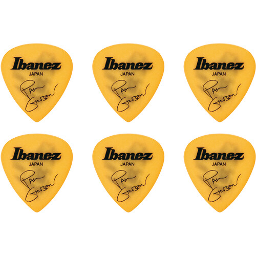 Ibanez Paul Gilbert Signature 1.0mm Heavy Guitar Pick (Yellow 6-Pack)