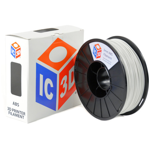 IC3D Industries 3mm ABS Filament (1kg White)