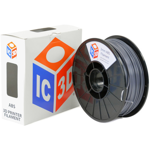 IC3D Industries 3mm ABS Filament (1kg Gray)