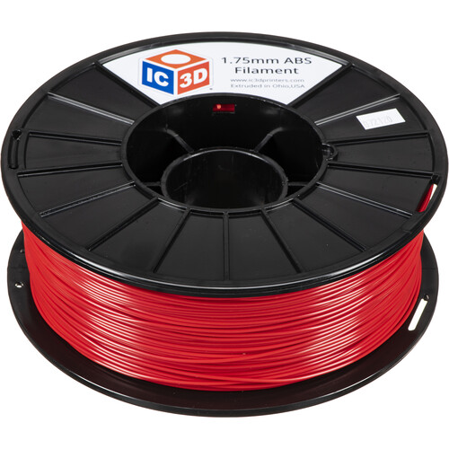 IC3D Industries 1.75mm ABS Filament (1kg Red)