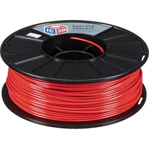 IC3D Industries 2.85mm PLA Filament (1kg Red)