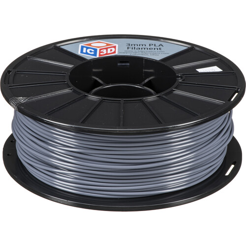 IC3D Industries 2.85mm PLA Filament (1kg Gray)