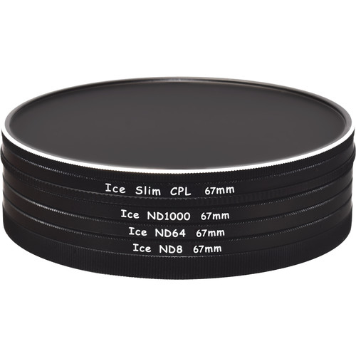 Ice 2-Filter Stack Caps with Slim CPL ND8 ND64 and ND1000 (67mm)