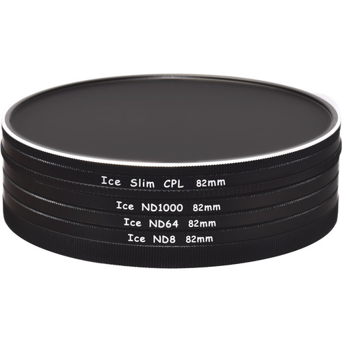 Ice 2-Filter Stack Caps with Slim CPL ND8 ND64 and ND1000 (82mm)