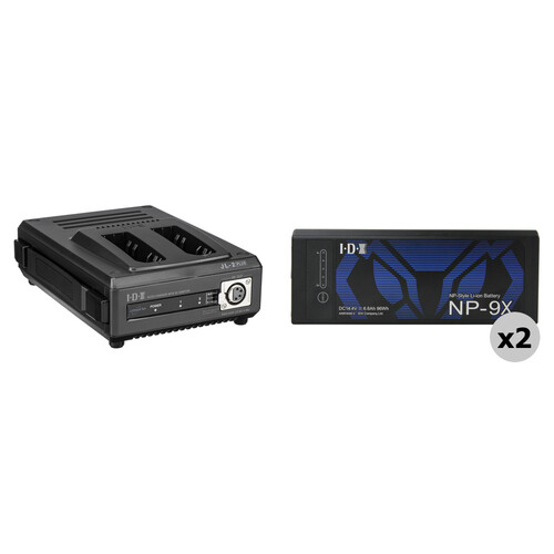 IDX System Technology 2-Channel Fast Charger & 2 x 96Wh NP-Style Batteries with D-Tap Ports