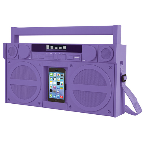 iHome iBT44 Bluetooth Portable FM Stereo Boombox with USB