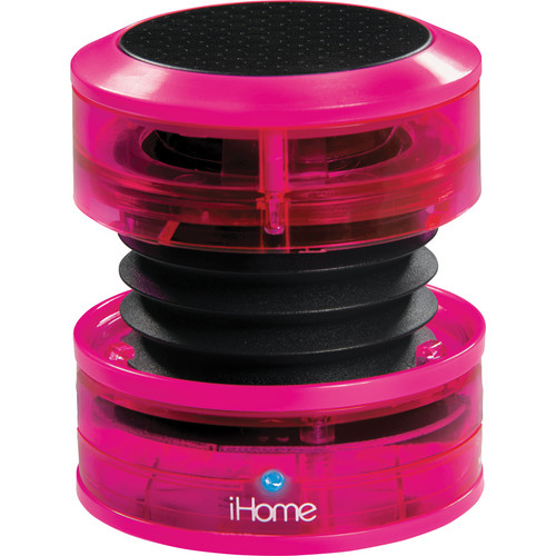 iHome iHM60 Rechargeable Mini Speaker (Neon Pink) IHM60PN B&H