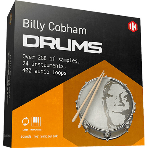 IK Multimedia Billy Cobham Drums - SampleTank 3 Virtual Instrument (Download)