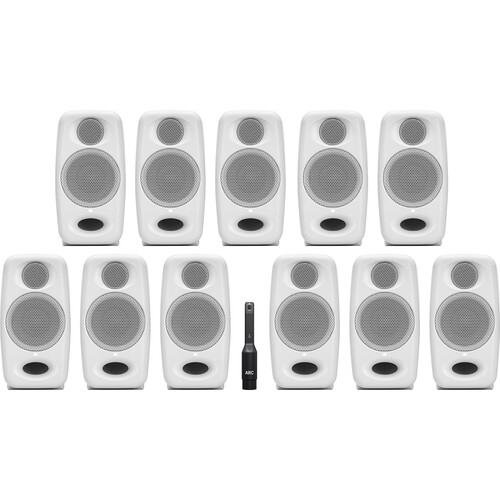 IK Multimedia iLoud Micro Monitors Pro Immersive Bundle (White 11 Speakers)