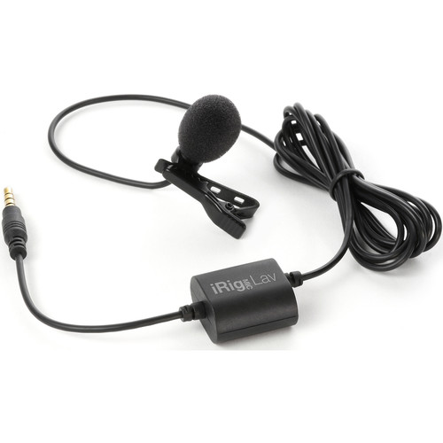 IK Multimedia iRig Mic Lavalier Mic for Smartphone Tablets Computers & More (TRRS)