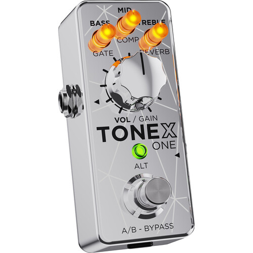 IK Multimedia TONEX ONE AI Modeling Multi-FX Pedal with Joe Satriani Collection (Limited Edition Silver)